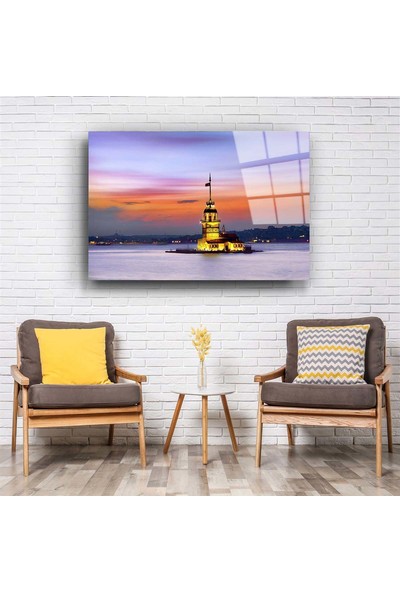 Aras Glass Art Kız Kulesi 3 Cam Tablo