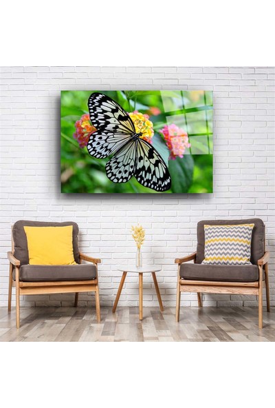 Aras Glass Art Kelebek 2 Cam Tablo