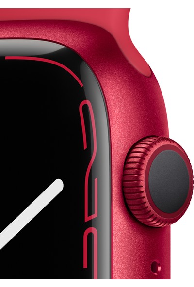 Apple Watch Seri 7 Gps, 45MM Kırmızı Alüminyum Kasa ve Kırmızı Spor Kordon - Regular MKN93TU/A