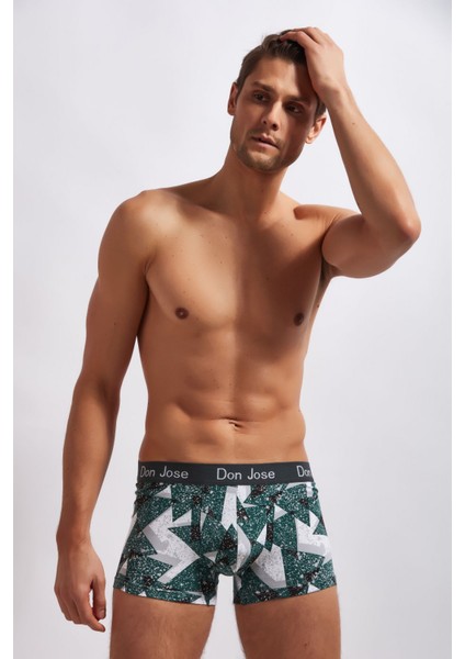 josejuan 6'lı Erkek Boxer Baskılı Koton Likralı 54502 modelleri