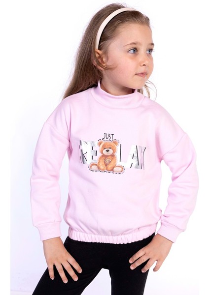 Toontoy Kız Çocuk Baskılı Sweatshirt
