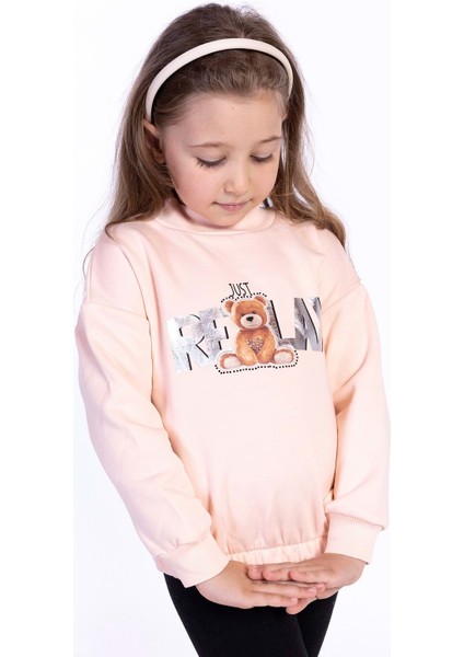 Toontoy Kız Çocuk Baskılı Sweatshirt