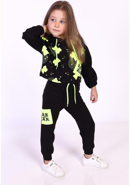 Toontoy Kız Çocuk Baskılı Eşofman Takımı