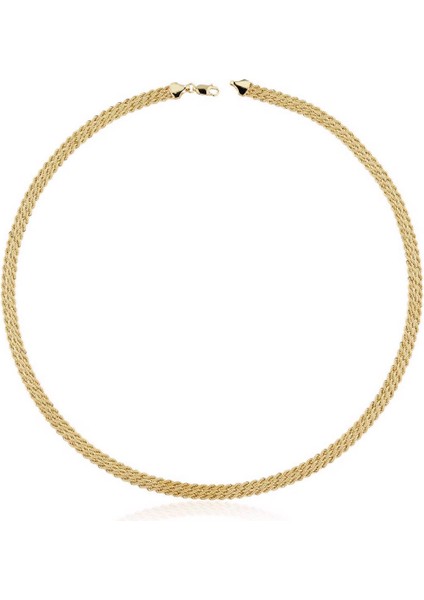 Örgü Zincir 14 Ayar Altın Gerdanlık
