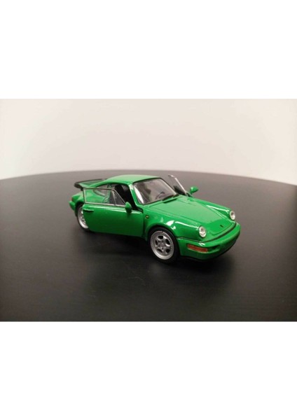 1:36 Porsche 911 Turbo Diecast Çek Bırak Model Araba (Yeşil) fiyatları
