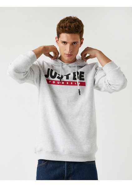 Oversize Kapşonlu Sweatshirt Baskılı fiyatları