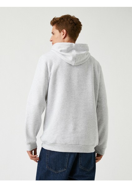 Oversize Kapşonlu Sweatshirt Baskılı fırsatları