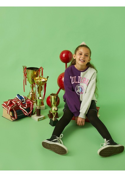 Baskılı Sweatshirt Uzun Kollu fırsatları