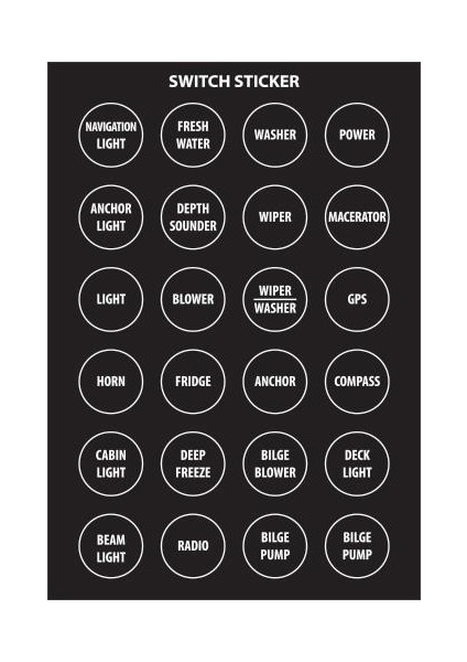 Swıtch Çıkartma Yuvarlak Ingilizce