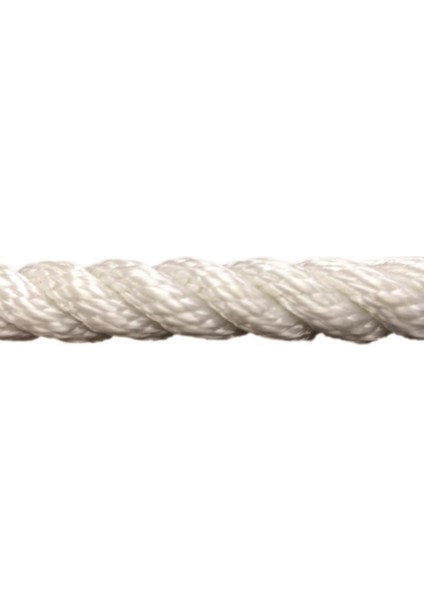 Dolphin Rope Polyester Halat 3 Kollu 16 mm Beyaz