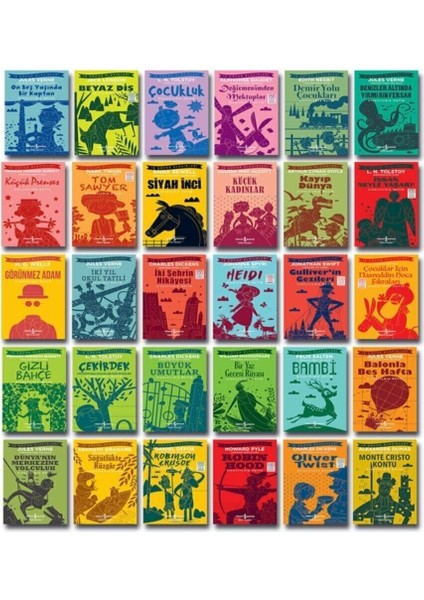 Ilköğretim Dünya Çocuk Klasikleri Yüz Temel Eser 30 Kitap Set 2