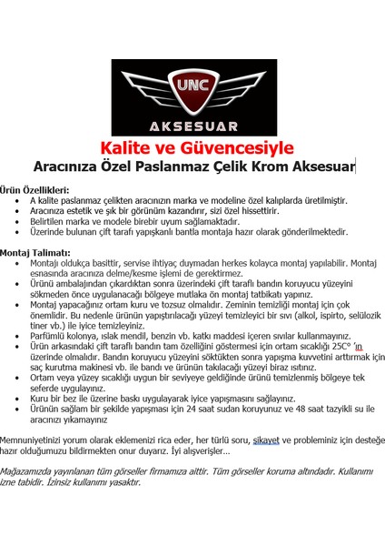 Vw Caddy Krom Kapı Eşiği Iç 2004-2020 Paslanmaz Çelik