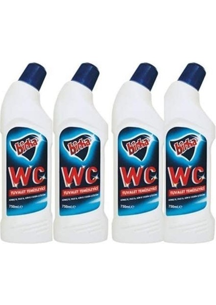 Wc Tuvalet Temizleyici 750 ml x 4 Adet