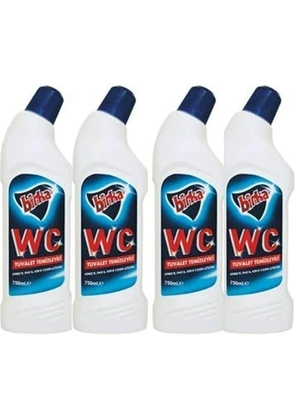 Wc Tuvalet Temizleyici 750 ml x 4 Adet