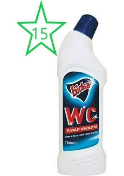 Wc Tuvalet Temizleyici 750 ml x 15 Adet