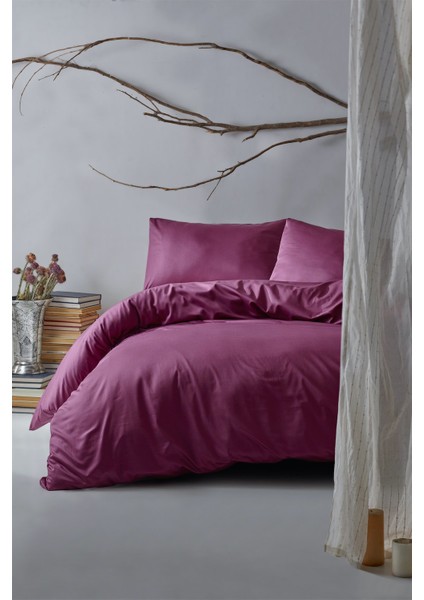 Mat Pamuk Saten Çift Kişilik Nevresim Takımı