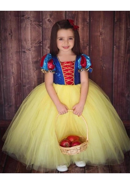 Pelerinli Tarlatanlı Pamuk Prenses Kostümü fiyatları