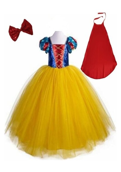 Pelerinli Tarlatanlı Pamuk Prenses Kostümü modelleri