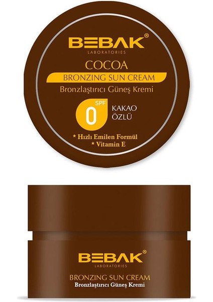 Kakao Özlü Bronzlaştırıcı Güneş Kremi 100 ml