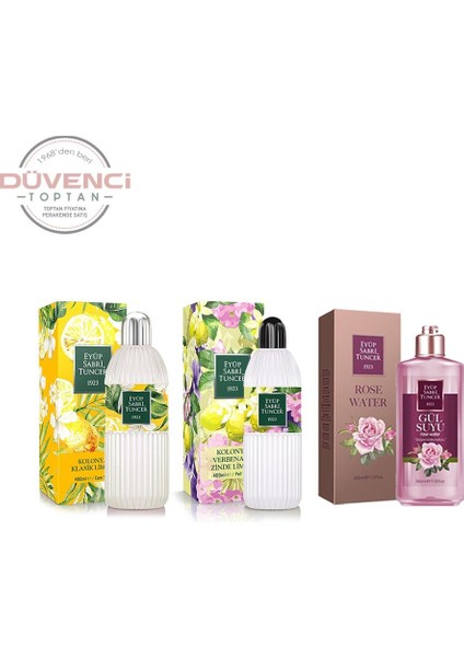 Klasik Limon Cam + Verbena & Zinde Pet 400 ml + Gül Suyu 350 ml