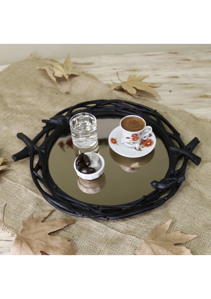 Mavera Aynalı Tepsi Siyah fırsatları