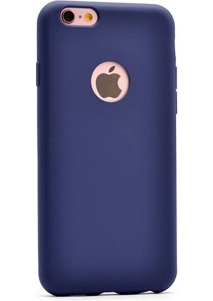 Apple iPhone 6 6s Kılıf Premier Silikon+Nano Glass Koruyucu Lacivert