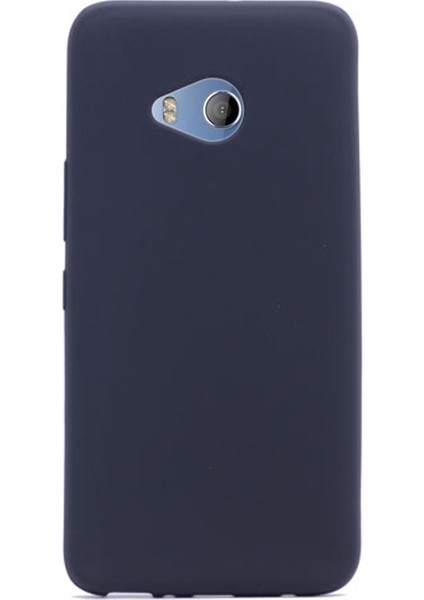 Htc U11 Life Kılıf Premier Silikon Kılıf Mat Kılıf+Nano Glass Koruyucu Siyah