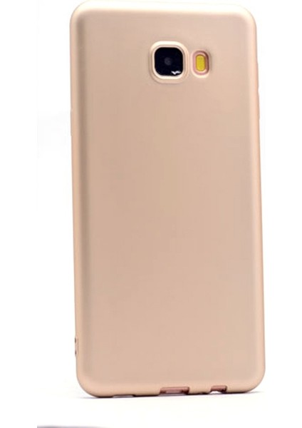 Samsung Galaxy C5 Kılıf Premier Silikon Kılıf Gold