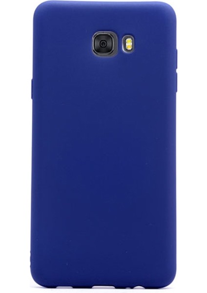 Samsung Galaxy C9 Pro Kılıf Premier Silikon Lacivert
