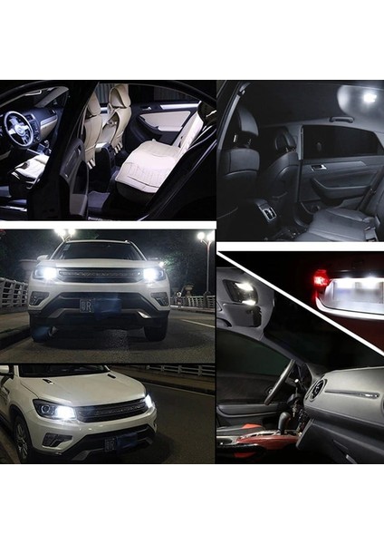2 Adet Buz Mavi Renk T10 Dipsiz LED Ampul 24 Ledli Park Ampulü Gündüz Farı Yüksek Işık Güçlü