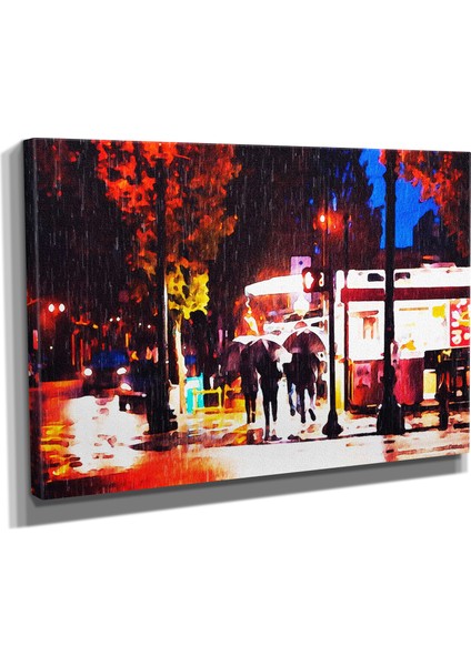 Dekoratif TASARIM27 Sokak Canvas Tablo