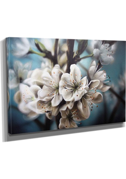 DEKORATIF30 Yağlı Boya Çiçek Canvas Tablo