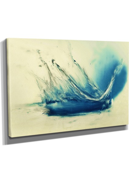 Dekoratif7 Mavi Canvas Tablo