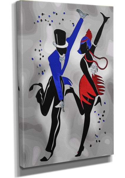 Dekoratif TASARIM24 Dans Figürleri Canvas Tablo