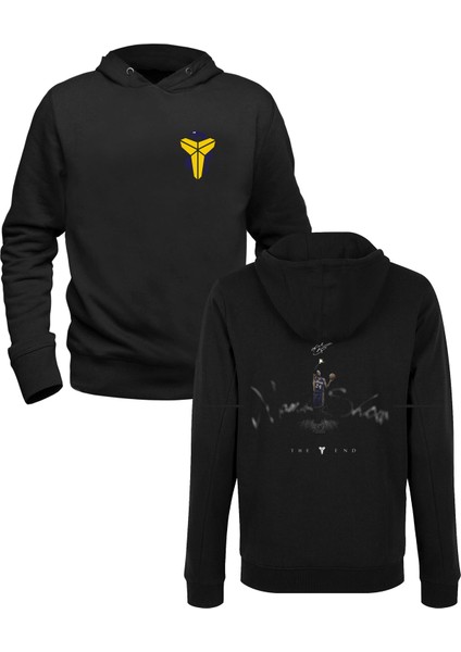 Legendary Mamba Tasarımlı Resimli Siyah Ön Arka Çocuk Baskılı Sweatshirt