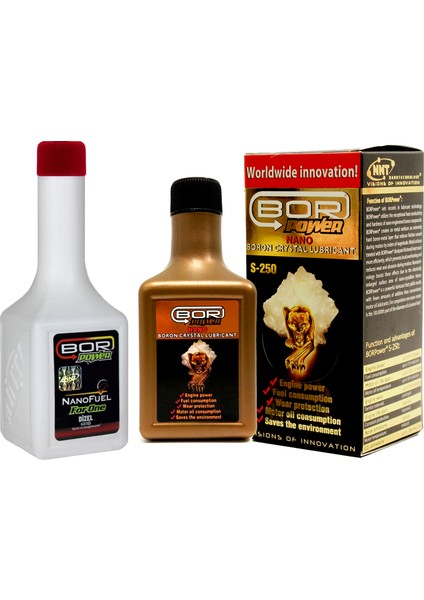 Bor Power S Gold (250ML) + Dizel Yakıt Katkısı (200ML)