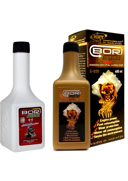 Bor Power S-600 Gold (400ML)+ Nanoflush Motor Içi Temizleyici (200ML)