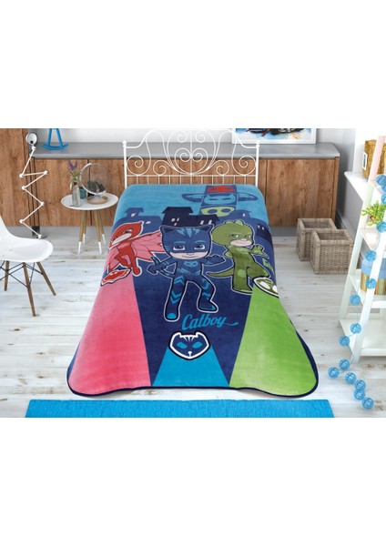 - Pj Masks Move Tek Kişilik Lisanslı Battaniye