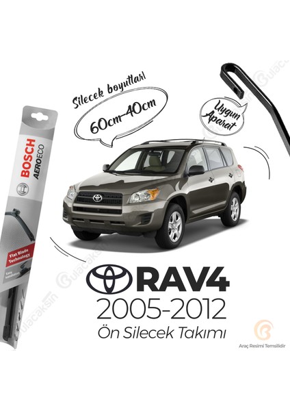 Toyota Rav4 Muz Silecek Takımı (2005-2012) Bosch Aeroeco