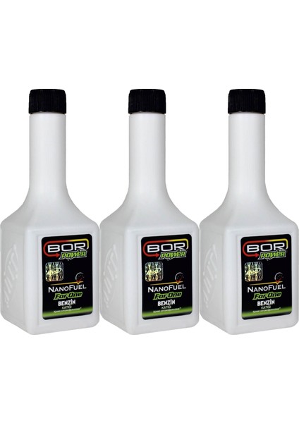 Bor Katkılı Bor Power Benzin Katkı (200ML) Bor Içerikli-3 Adet