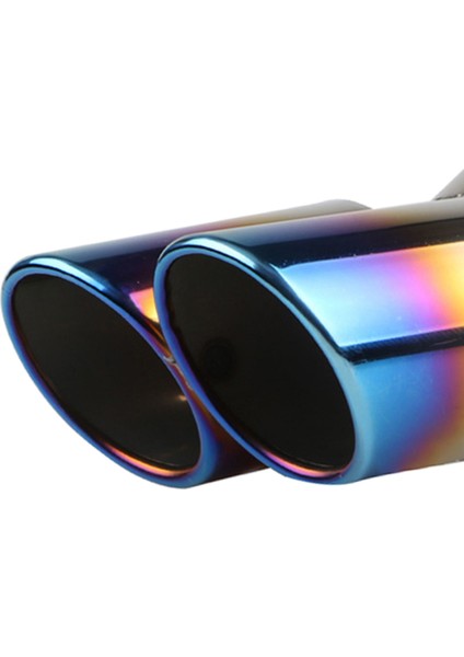 Oto Araba Egzoz Kuyruk Boru Sonu 63MM Dayanıklı Profesyonel Bend Izgara Mavi (Yurt Dışından) fırsatları