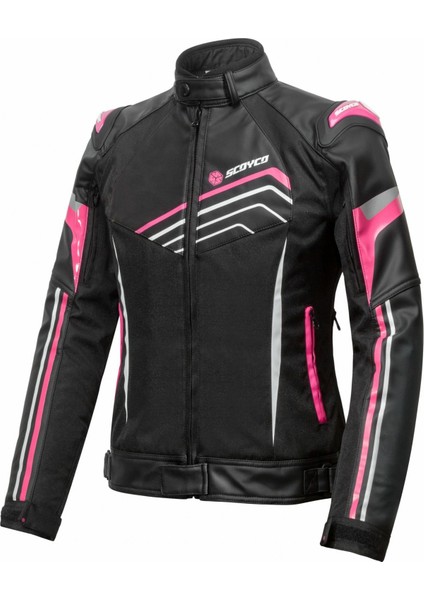 SCOYCO 4 MEVSİM KADIN MONT JK153 SİYAH-PEMBE [LARGE BEDEN]