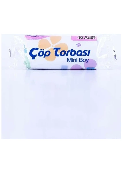 Çöp Torbası Şeffaf Mini Boy 40'lı 5'li