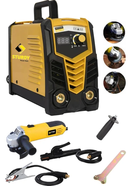 Power Tools Special Model  Robust Seri Monostick Technology Super Ultrasonıc 200  Dijital Göstergeli Taşlama Ile Beraber Invertör Kaynak Makinası