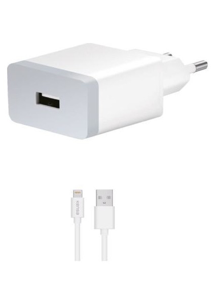 2.1A Iphone Şarj Aleti Beyaz