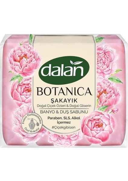 Botanıca Şakayık Banyo ve Duş Sabunu 150 x 4=600 gr