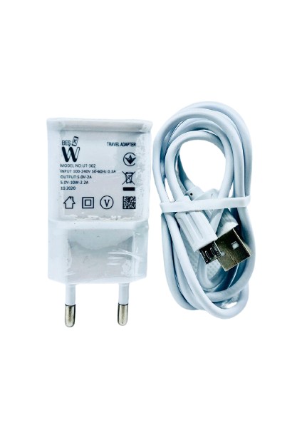 2.1A Micro USB Set + Duvar Tipi