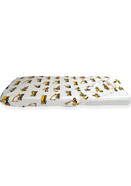 % 100 Pamuklu Bebek ve Çocuk Lastikli Çarşaf Iş Makinalı 60X120