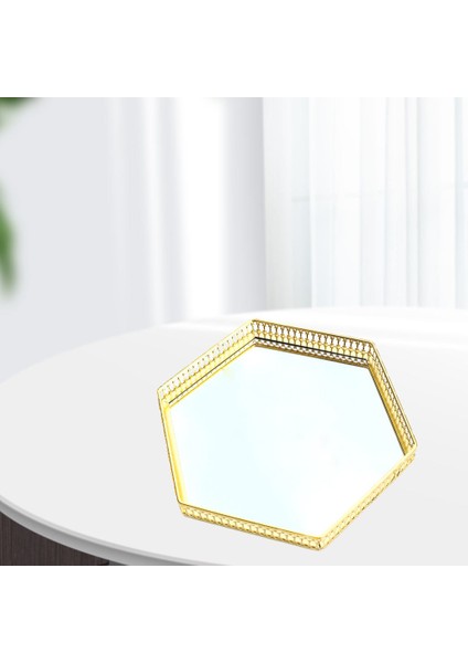 Ayna Takı Tepsi Parfüm Makyaj Depolama Tutucu (Yurt Dışından) fırsatları