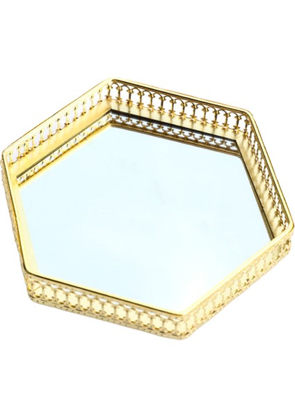 Ayna Takı Tepsi Parfüm Makyaj Depolama Tutucu (Yurt Dışından)